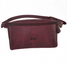 Поясная кожаная сумка LEVEL Виноград Crazy Horse виноградная