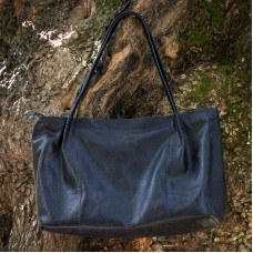 Сумка женская кожаная 90003 синяя