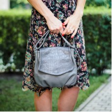 Сумка женская кожаная 91260 серая