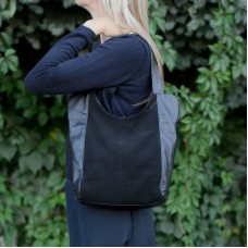 Сумка жіноча замшева э91031 чорна