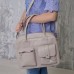 Сумка женская кожаная 91471 бежевая