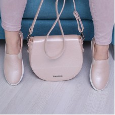 Сумка жіноча шкіряна 91779 рожева