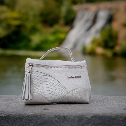 Сумка жіноча шкіряна біла 91878