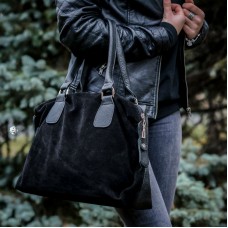Сумка жіноча шкіряна 90324 чорна