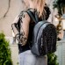 Жіночий шкіряний рюкзак 90351 чорна