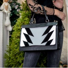 Сумка жіноча шкіряна 90384 чорна