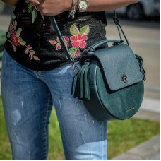 Сумка жіноча шкіряна 90263 зелена