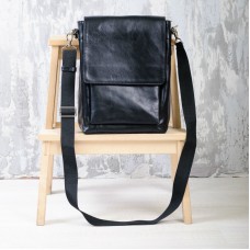 Чоловіча шкіряна сумка 91547 чорна