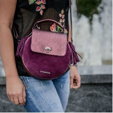 Сумка жіноча шкіряна 91975 бордова