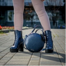 Сумка жіноча шкіряна 91958 синя