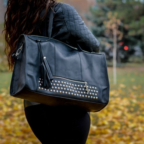 Сумка жіноча шкіряна 91973 чорна