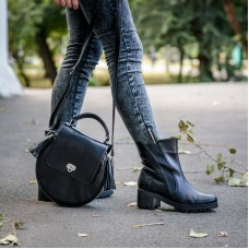 Сумка жіноча шкіряна 90299 чорна