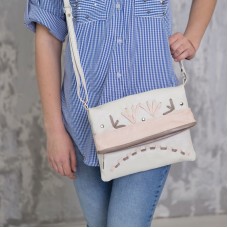 Сумка жіноча шкіряна 91723 бежева