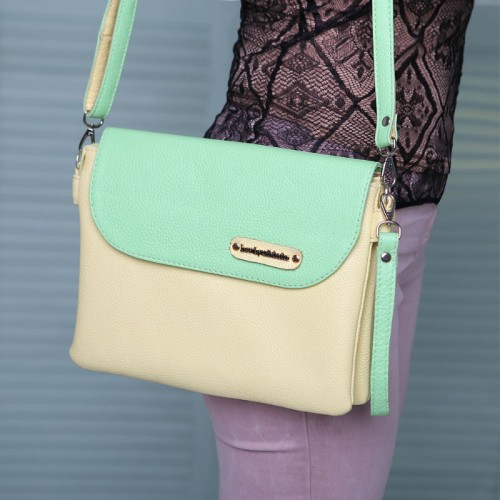 Сумка женская кожаная 91806 разноцветная