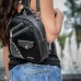 Жіночий шкіряний рюкзак 91974 чорна