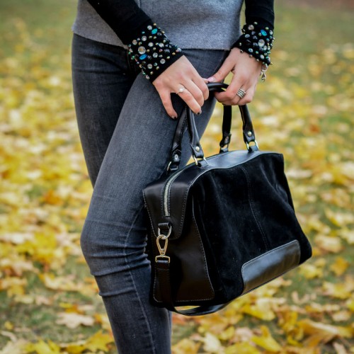 Сумка женская кожаная 90303 черная