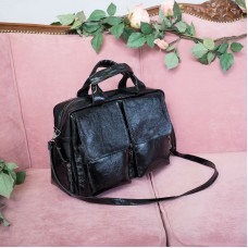 Сумка жіноча шкіряна 91510 чорна