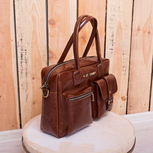 Сумка женская кожаная 91422 рыжая