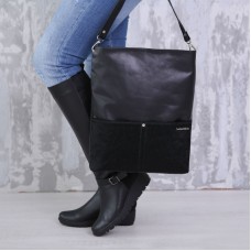 Сумка жіноча шкіряна 91778 чорна