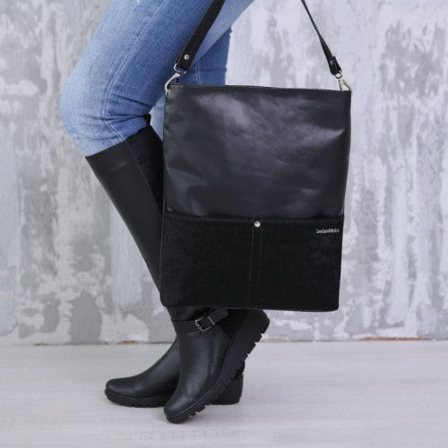 Сумка женская кожаная 91778 черная