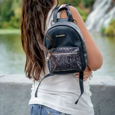 Жіночий шкіряний рюкзак 91869 різнокольорова