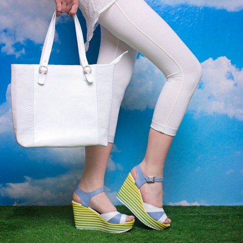 Сумка женская кожаная 90070 белая