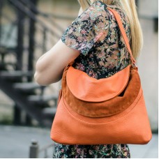 Сумка женская кожаная 91261 рыжая