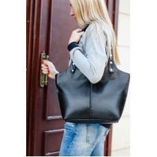 Сумка жіноча шкіряна 91018 чорна