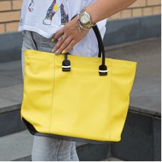 Сумка женская кожаная 90163 желтая