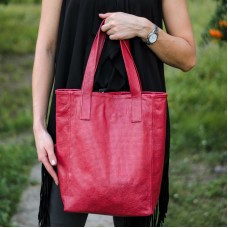 Сумка женская кожаная 91268 бордовая