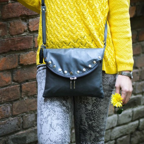 Сумка жіноча шкіряна 91150 сіра