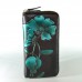 Женский кожаный кошелек с технологией RFid Bauhinia Green черный