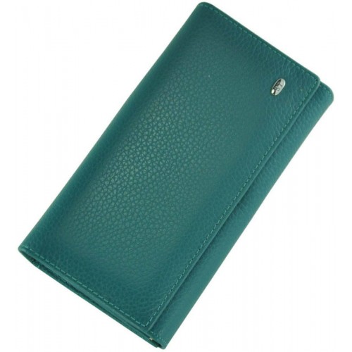 Кожаный женский кошелек ST46 LIGHT BLUE