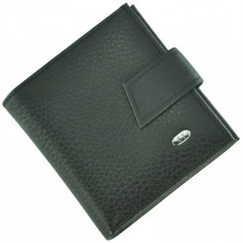 Кожаный женский кошелек ST430 Black