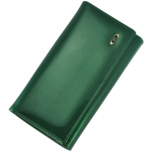 Кожаный женский кошелек ST BC46 GREEN