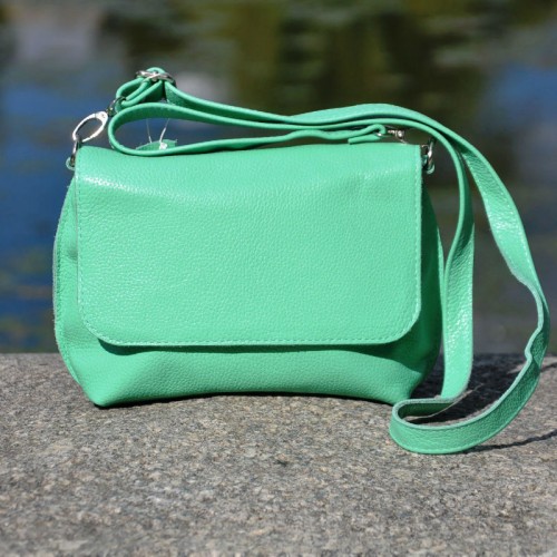 Шкіряний жіночий клатч Cross ментоловий