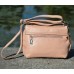 Кожаный женский клатч Cross пудра