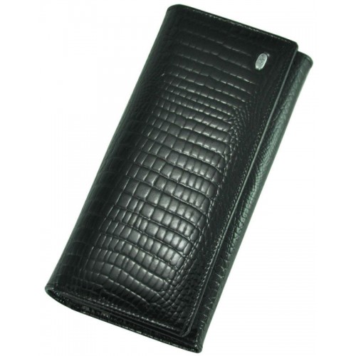 Шкіряний жіночий гаманець ST AE150 black