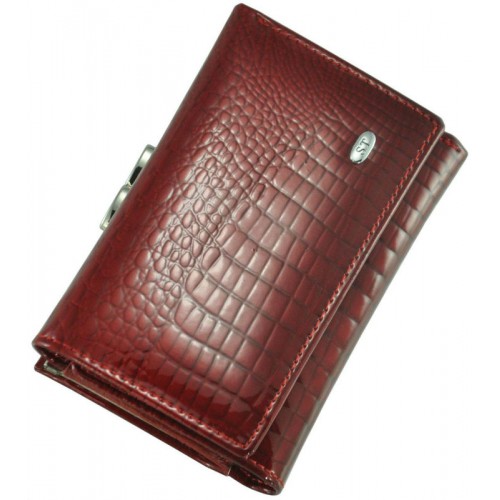 Кожаный женский кошелек ST AE617 Red