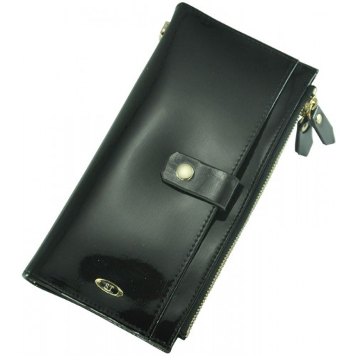 Кожаный женский кошелек ST BC420 Black