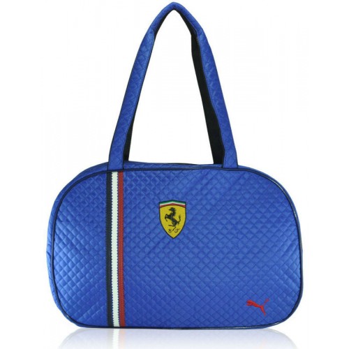 Спортивная стеганая сумка Puma Oval синяя