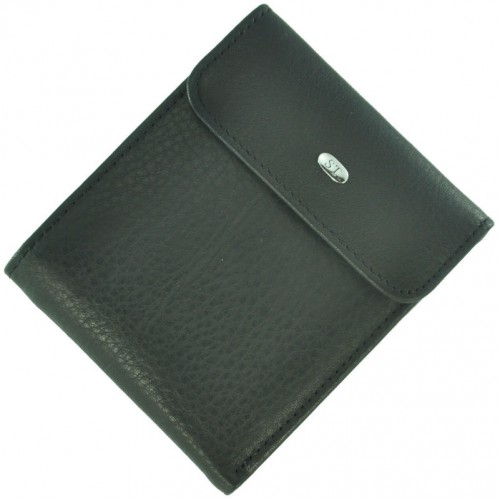 Кожаный мужской кошелек ST M55 Black