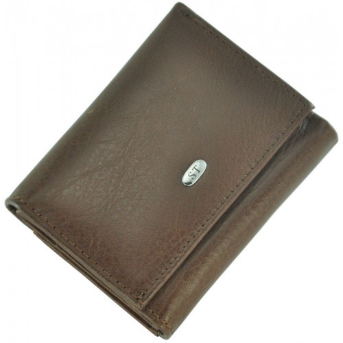 Кожаный женский кошелек ST440 Brown