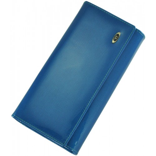 Шкіряний жіночий гаманець ST BC34 Blue