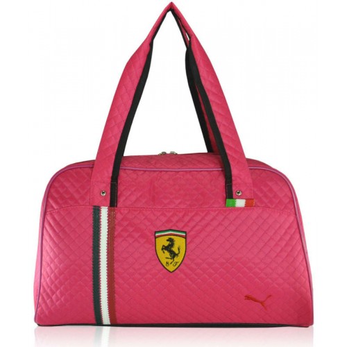 Спортивна стьобана сумка Puma Valise малинова