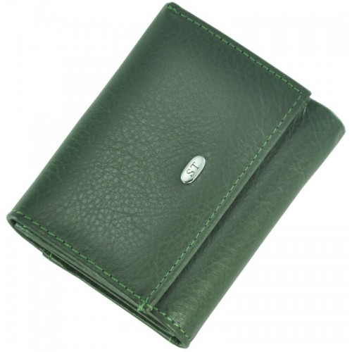 Кожаный женский кошелек ST440 GREEN