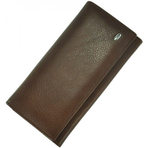 Шкіряний жіночий гаманець ST634 BROWN