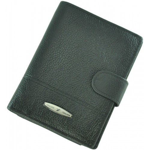 Кожаный мужской кошелек Tailian T265D-12H09-B Black