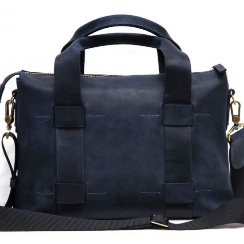 Мужской кожаный портфель VATTO MK23Kr600 синий
