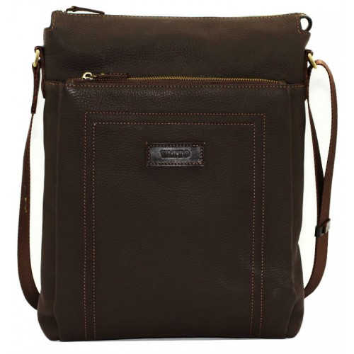 Мужская кожаная сумка VATTO Mk41FL7Kаz400 коричневая